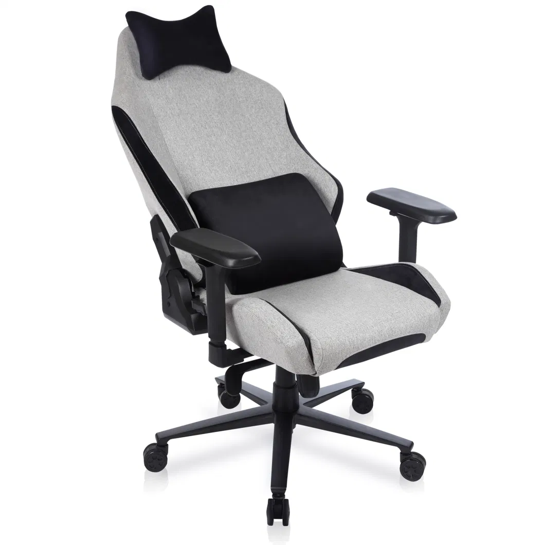 Yuhang Anti-Corrosive Aluminum Base Gaming Chair Gery Fabric Gaming Chair