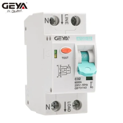  Geya Afdd-32 Arc Fault Circuit Breaker Afdd for Top Sales Electrical Fire Protection Circuit Breaker Afdd Manufacturer 10A 16A 20A 32A 40A 63A Europe Market 6ka