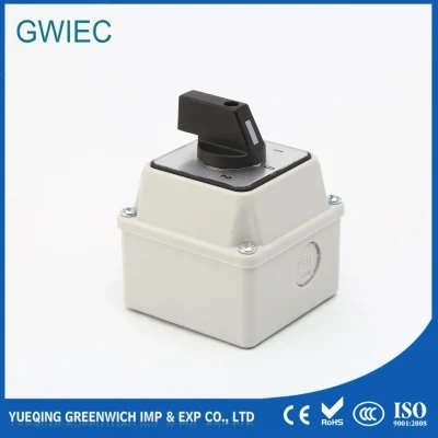  3position 1-2-3-4-5-6 Changeover Manual Selector Change Over Rotary Switch with Factory Price