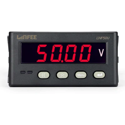  LED Digital Display 96*48mm Panel Mounted Power Meter Single Phase Voltmeter