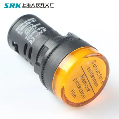  Factory Supply OEM Available Plastic 22mm Red Blue Yellow White Green 24VDC LED Indicator Light