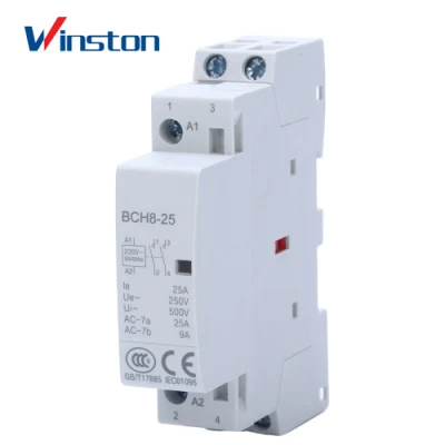 Bch8-25 2p Electric Household AC Contactor DIN Rail Mini Modular Contactor
