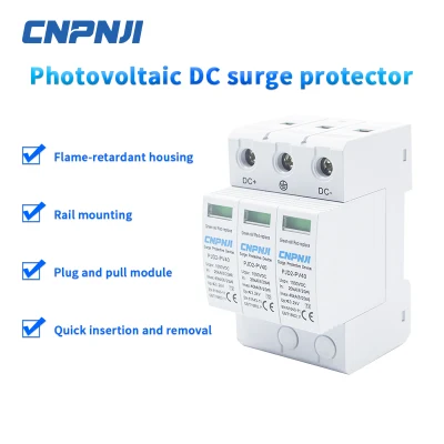  500V Lightning Surge Protector SPD PV Photovoltaic System Protector 20ka 40ka 2p DC Surge Protection Devices