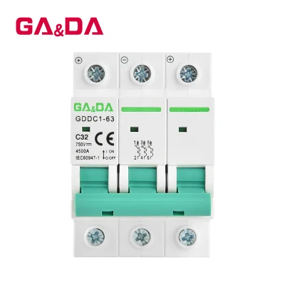  High Quality 3 Pole Miniature Circuit Breakers 50/60Hz in Solar System