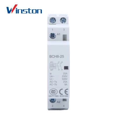  Bch8-25 2p Electric Household AC Contactor DIN Rail Mini Modular Contactor