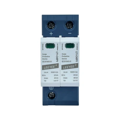 2p 1000V DC 40ka MOV Class II DIN Rail DC Solar Surge Protective Device