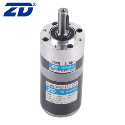  ZD 72mm IP20 Grade Protection Brush/Brushless Precision Planetary Transmission Gear Motor