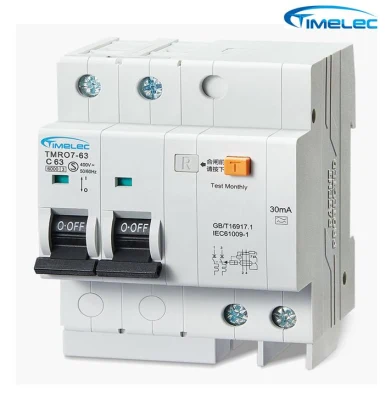  RCBO breaker 2P C63 10kA TypeAc circuit protection consumer unit distribution box