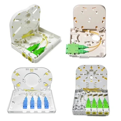 Indoor/Outdoor 1 2 4 6 8 16 24 Cores/Ports ABS Fdb Nap SMC FTTH Ftta Wall Mount Splitter Mini Plastic Box Fiber Optic/Optical Cable Distribution Terminal Box