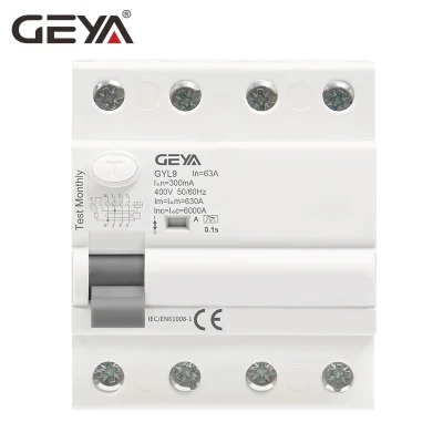  Normal Circuit Breaker Low Voltage Breakers Geya Type B RCD