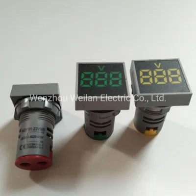 22mm Voltmeter Round Mini LED Digital Voltage Indicator Voltage Meter