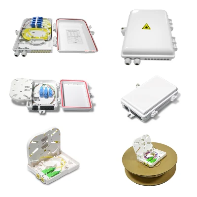 Indoor/Outdoor 1 2 4 6 8 16 24 Cores/Ports ABS Fdb Nap SMC FTTH Ftta Wall Mount Splitter Mini Plastic Box Fiber Optic/Optical Cable Distribution Terminal Box
