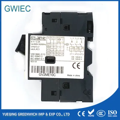  MPCB Gv2 Gv3 Gwiec Vacuum Price Circuit Breaker Motor Overcurrent Protection OEM