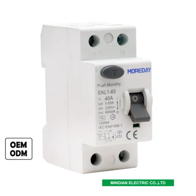  63A Type B RCD Circuit Breakers RCCB RCD Residual Current Device for Electrical Equipment EV Charger Solar Panel