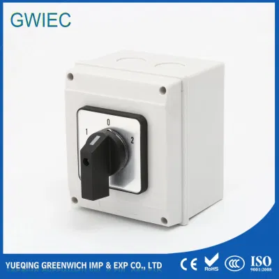 3position 1-2-3-4-5-6 Changeover Manual Selector Change Over Rotary Switch with Factory Price