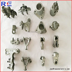 Hot DIP Galvanized Steel Nll Serial Strain Clamp Customizable Bolted Type Clamp Electrical Power Fittings Strain Clamp