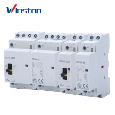 Bch8-25 2p Electric Household AC Contactor DIN Rail Mini Modular Contactor