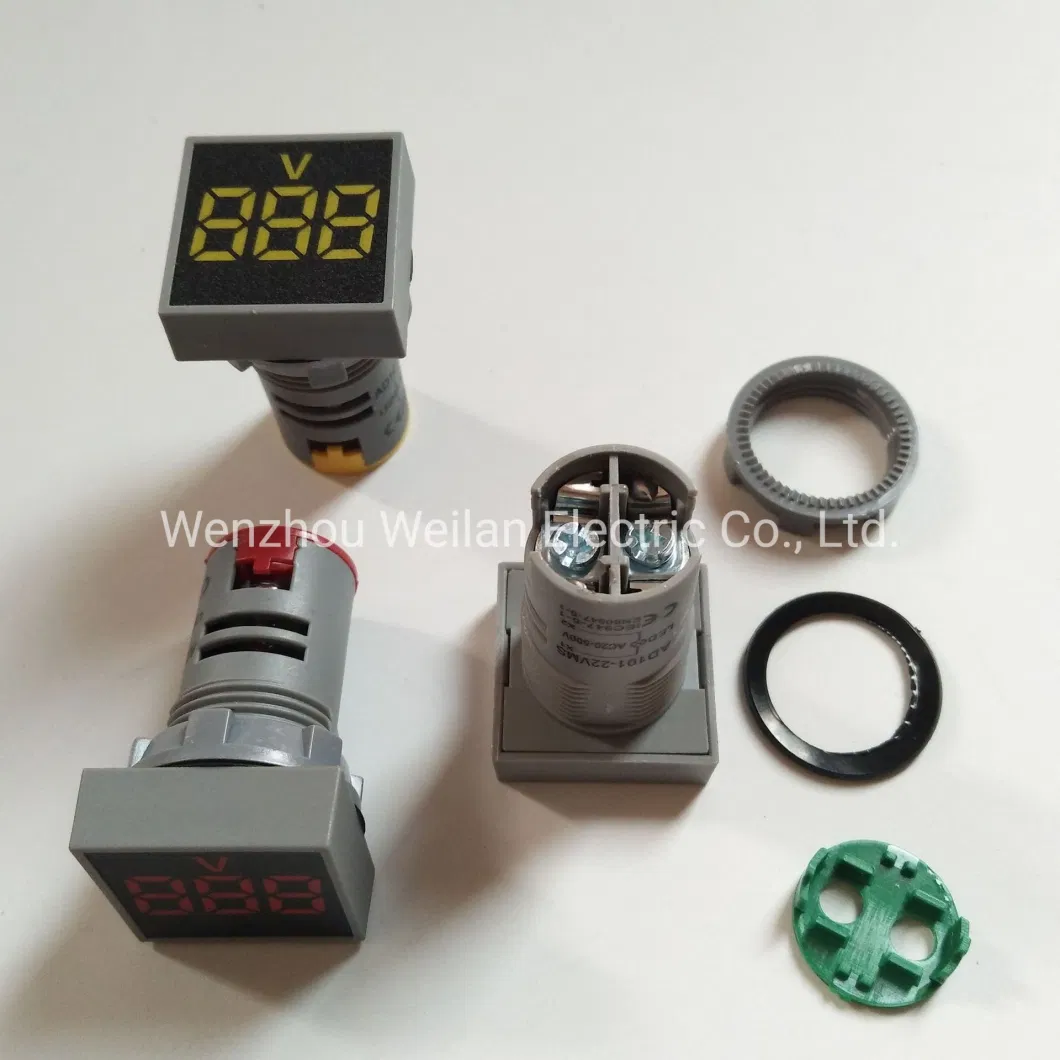 Digital AC Voltmeter Voltage Meter Gauge Indicator Light