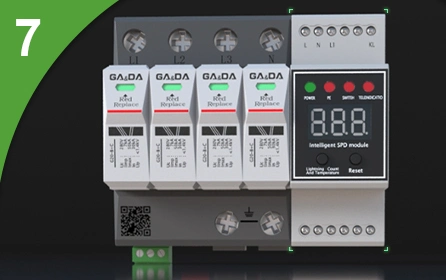 CE Gada-T1+T2 280V 30ka-50ka SPD 2 Poles Surge Suppressor T1+T2 AC Surge Protective Device