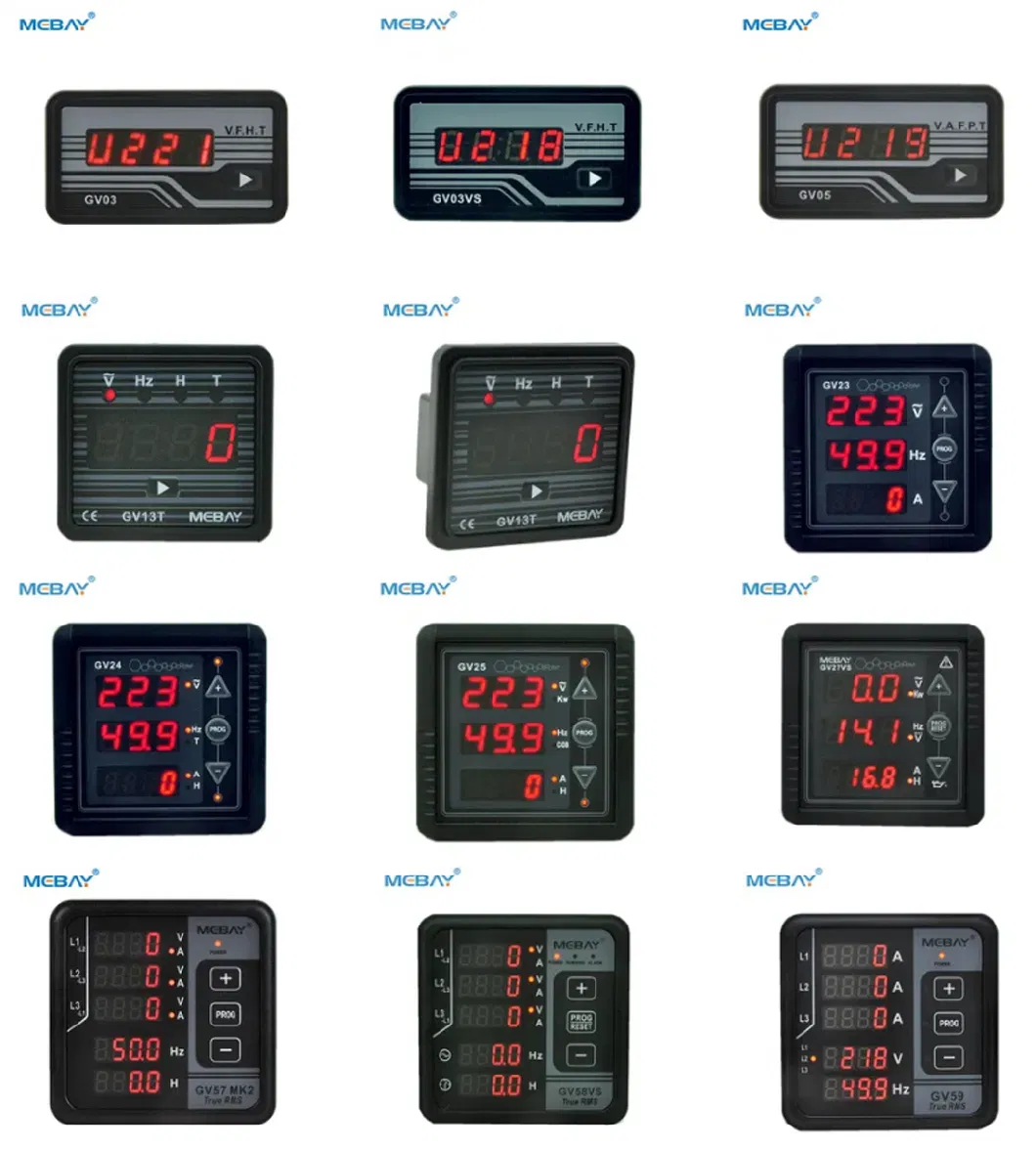 Gv58vs Mabay Three Phase DC Input Digital Voltmeter Spare Parts