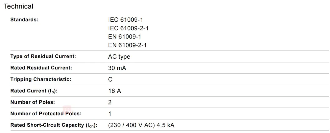 Ds941 RCBO, Ce Proved RCBO, Residual Current Devices with Overload, ISO9001 Proved Circuit Breaker