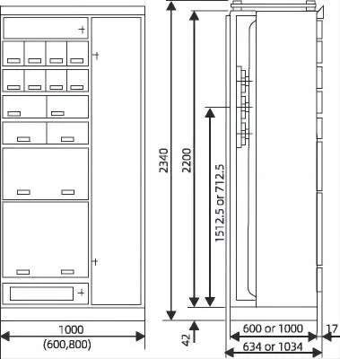 Mns AC 50-60Hz 660V Electrical Low Voltage (LV) Metal-Enclosed Panel Withdrawable Switchgear