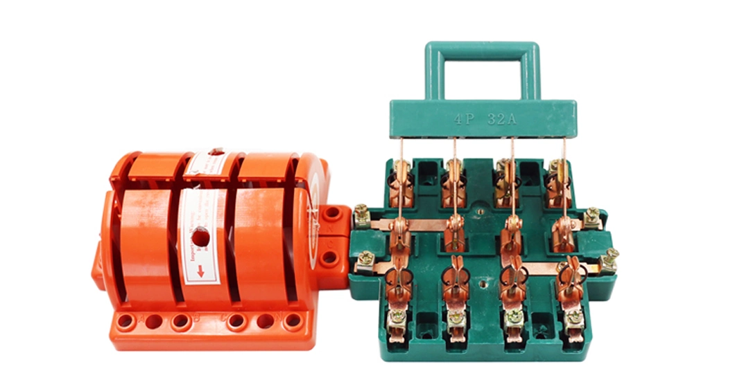 Electrical 4 Pole 32A Knife Switch Blade Disconnecting Changeover Switch