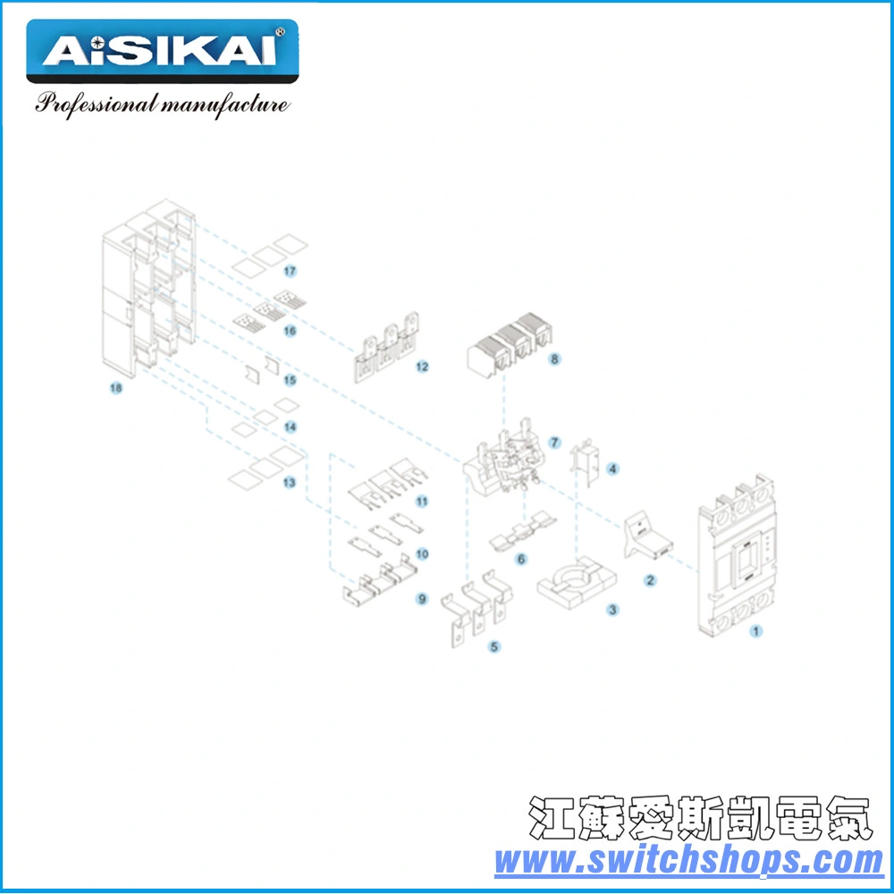 Hot Selling Type Good Quality Residual Current Breaker / RCD 100A 3p CCC/Ce