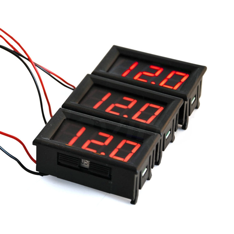 0.56 Inch 2wire DC 5V-120V LED Digital Display Voltage Panel Meter Voltmeter