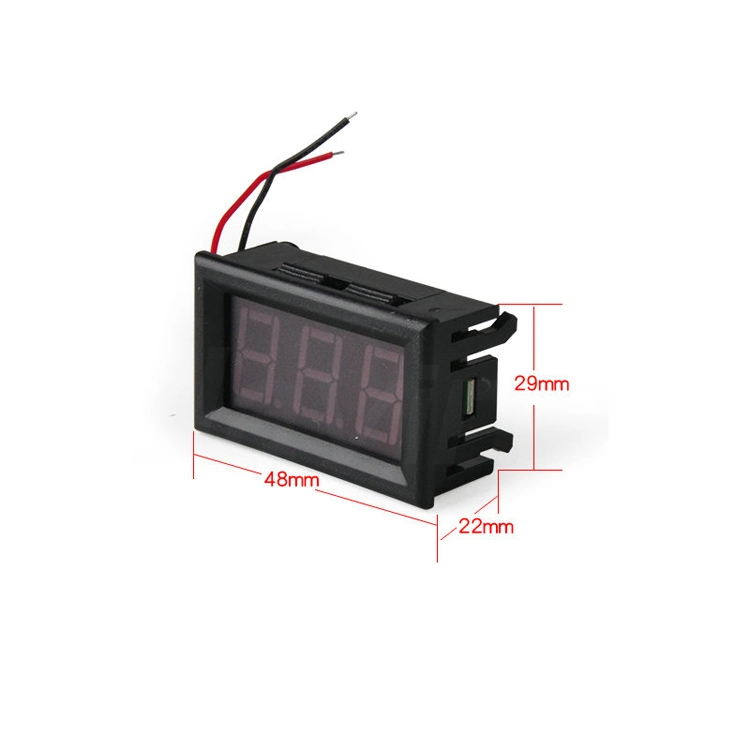 0.56 Inch 2wire DC 5V-120V LED Digital Display Voltage Panel Meter Voltmeter