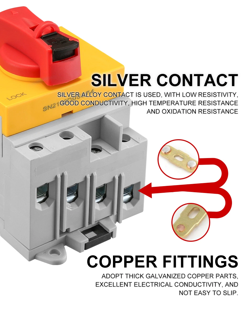 Disconnecting Switches Benlee Selling 40A Smart Solar DC Disconnect on-off Switch Waterproof 3p Rotary Isolation Switch