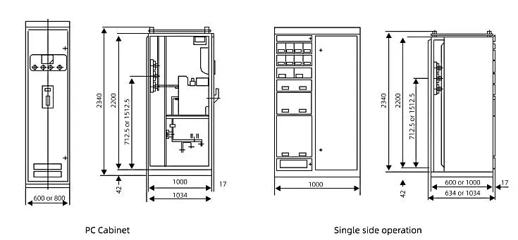 Mns AC 50-60Hz 660V Electrical Low Voltage (LV) Metal-Enclosed Panel Withdrawable Switchgear