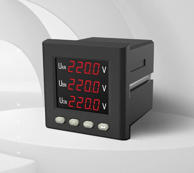 Lnf72u3 LED Display High Precision Three-Phase AC Energy Meter Panel Voltage Meter