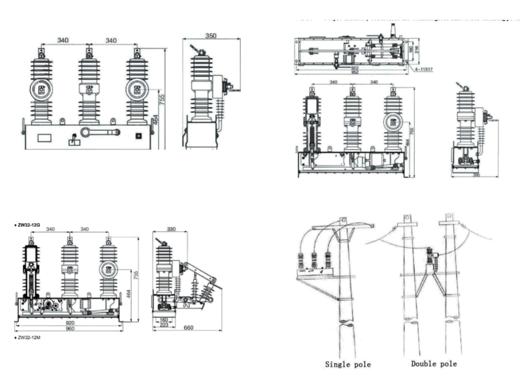 Zw32 Outdoor Vacuum Circuit Breaker with Disconnector