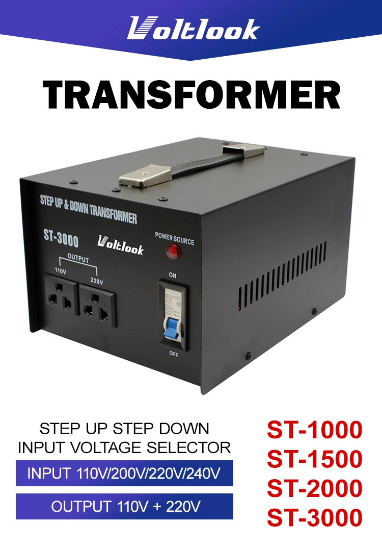 3000W Step up &amp; Down Transformer 110V to 220V Voltage Converter / Electronic Power Transformer