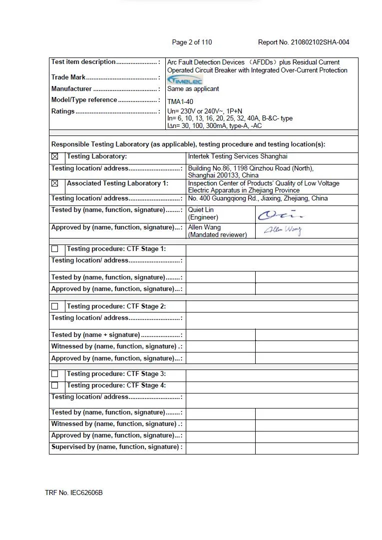 RCCB TML2-63 63A 10kA Type A 2P Certification Manufacturer Whole sell