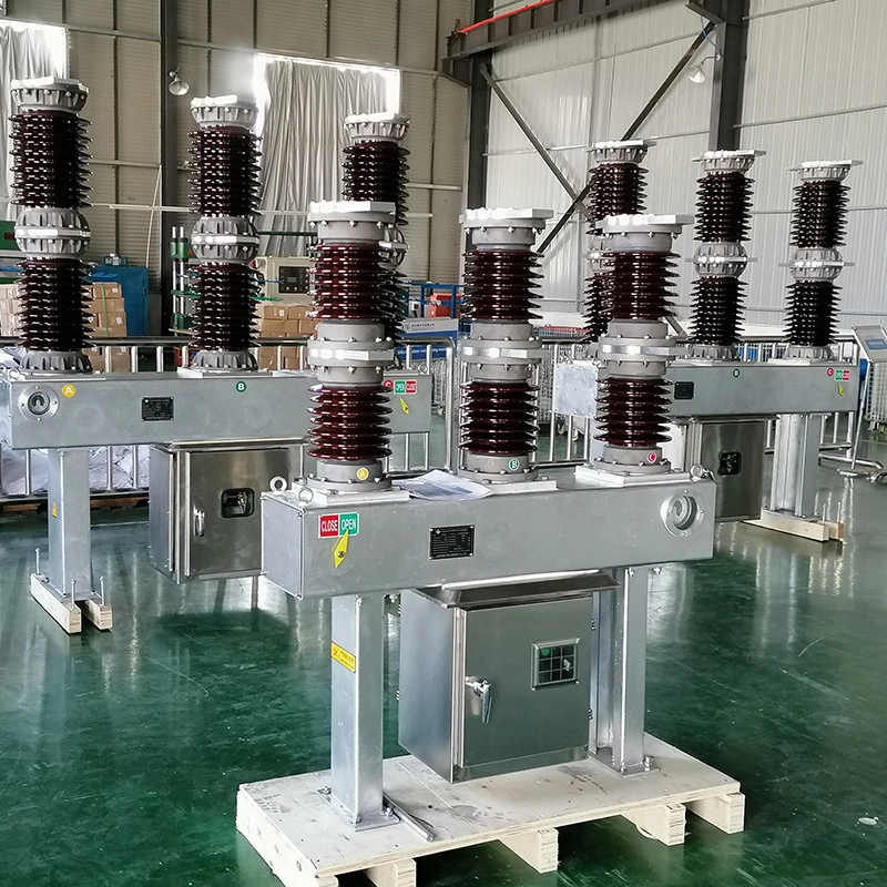 Outdoor 33kv Isolator/33kv Disconnector Zw7 630A 3p, Motorized Operating, Mounting Support Structure. High Voltage Outdoor Vacuum Circuit Breaker