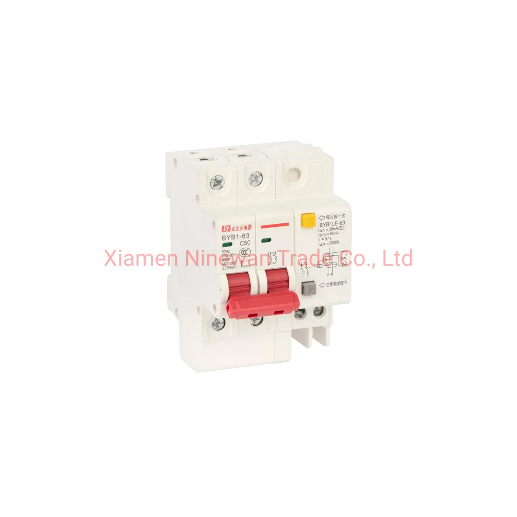 25A 40A 4p RCCB Circuit Breaker Curve D Residual Current Device