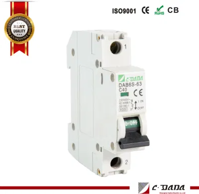 DAB6-63 4.5ka disyuntor miniatura MCB con CE Certificado CB