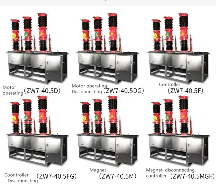 40.5kv Outdoor H. V. Vacuum Circuit Breaker (ZW7) with Spring Operation Mechanism/Outdoor 33kv Isolator/33kv Disconnector