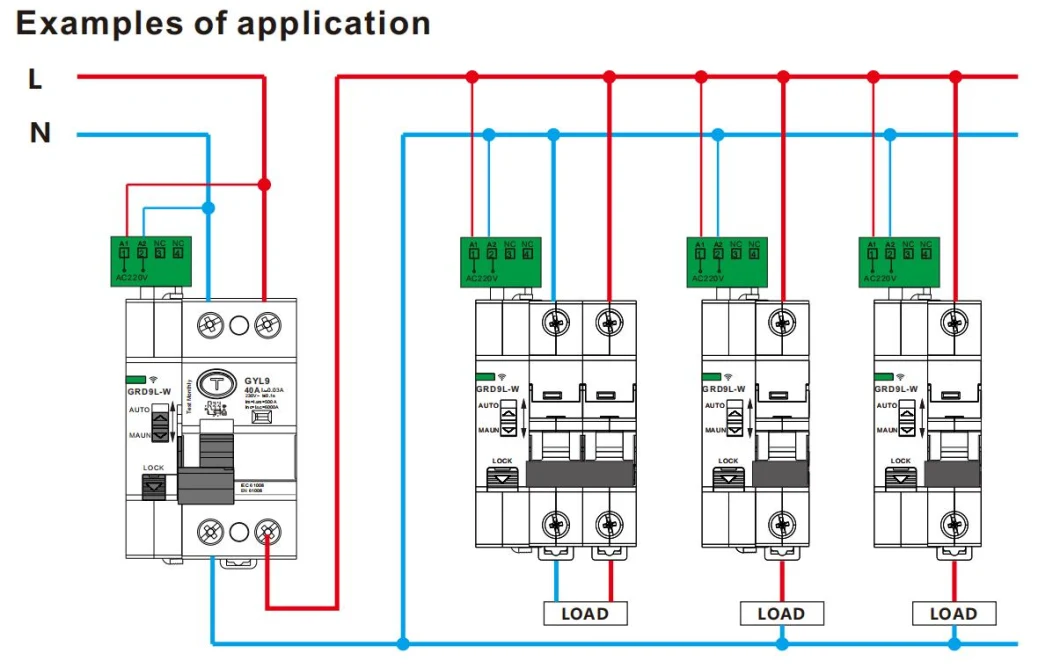 Geya MCB/RCCB/RCBO Controlled by WiFi Instruction Manual Auto Recloser MCB Circuit Breaker