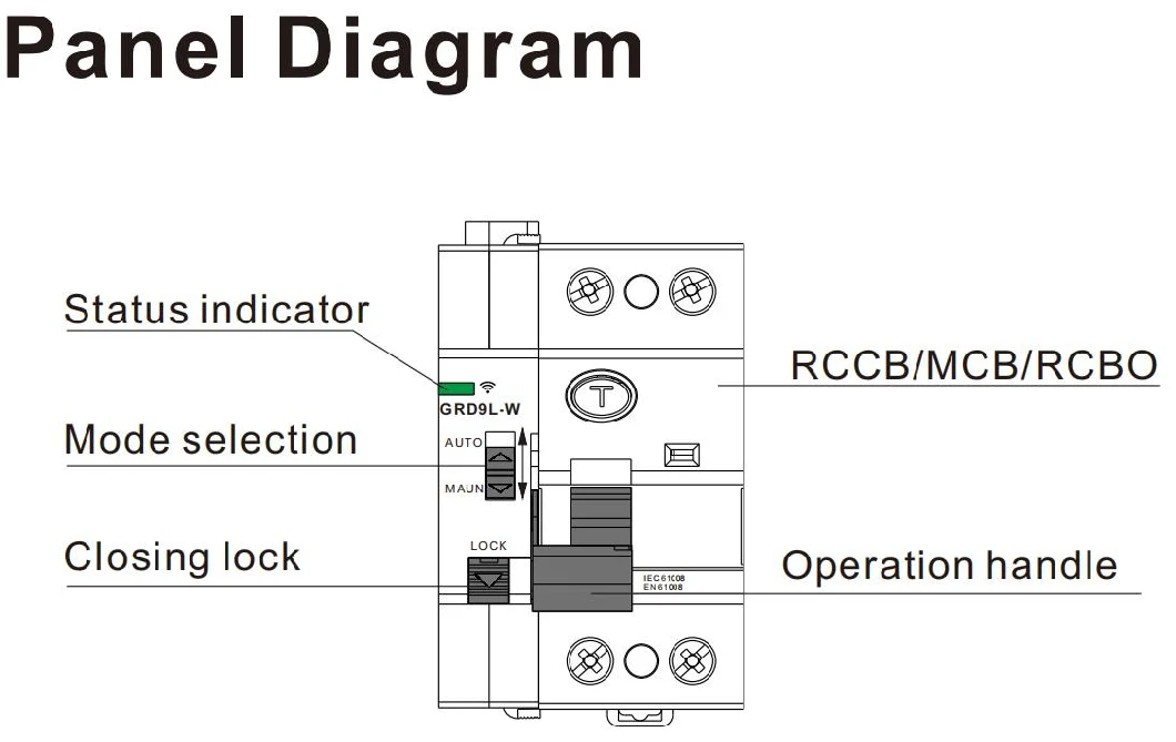 Geya MCB/RCCB/RCBO Controlled by WiFi Instruction Manual Auto Recloser MCB Circuit Breaker