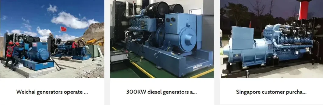 Good Protection Grade Diesel Generator Set Commins Yuchai Shanghai Engine