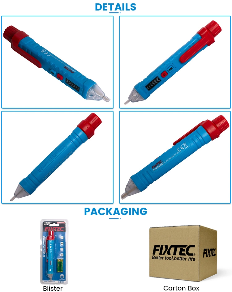 Fixtec Testing Tools Digital Mini Multimeter Voltage Current Pocket Tester Meter with White LED