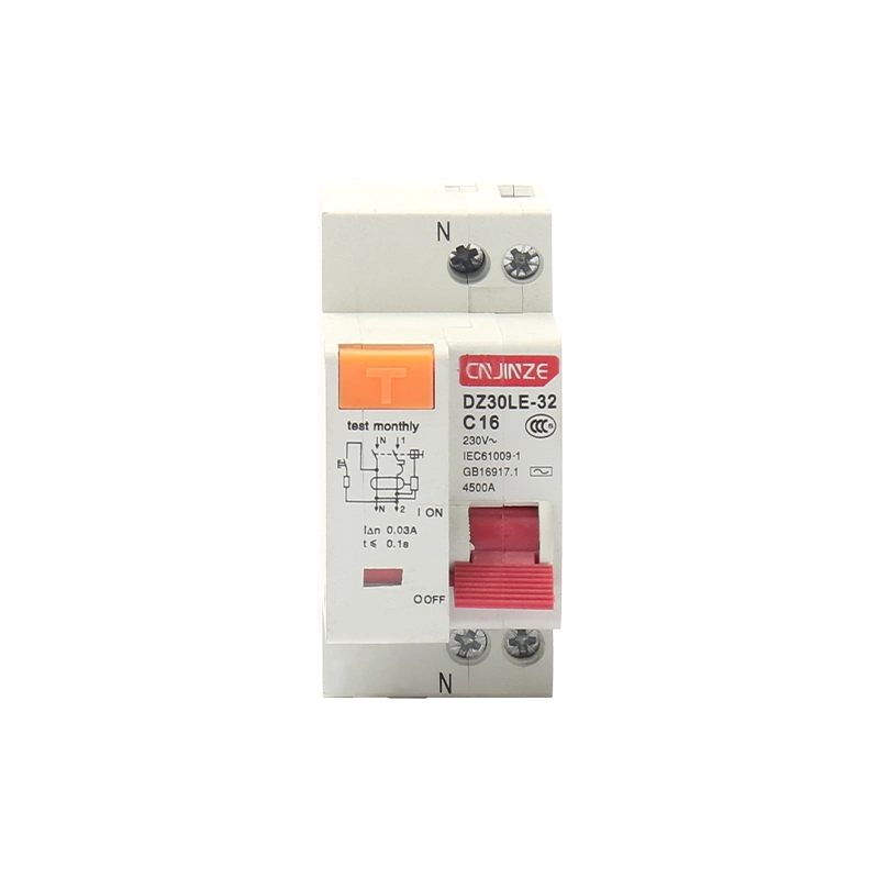 Jinze RCBO Dz30 Le Residual Current Circuit Breaker with Over Current and Leakage Protection