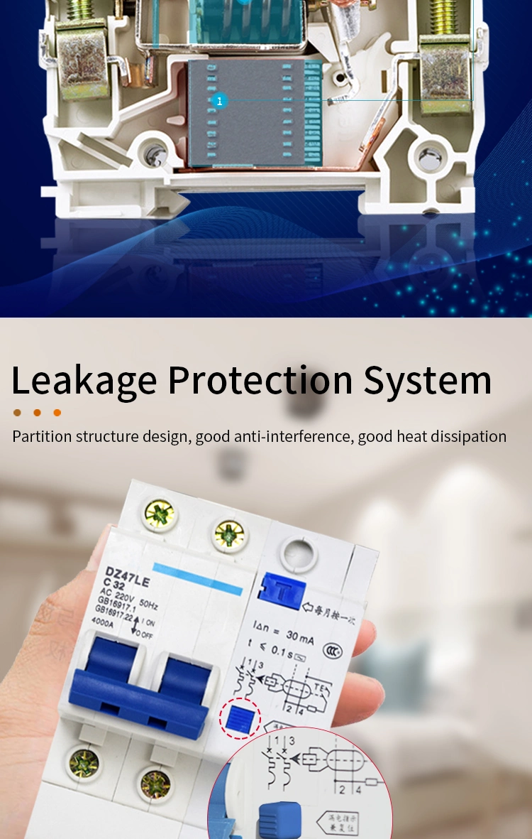 Automatic Household C32 Voltage/Current Leakage Protector