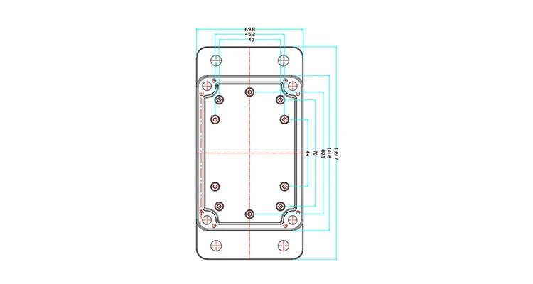 Custom ABS Enclosure IP65 Control Box Waterproof Plastic Box