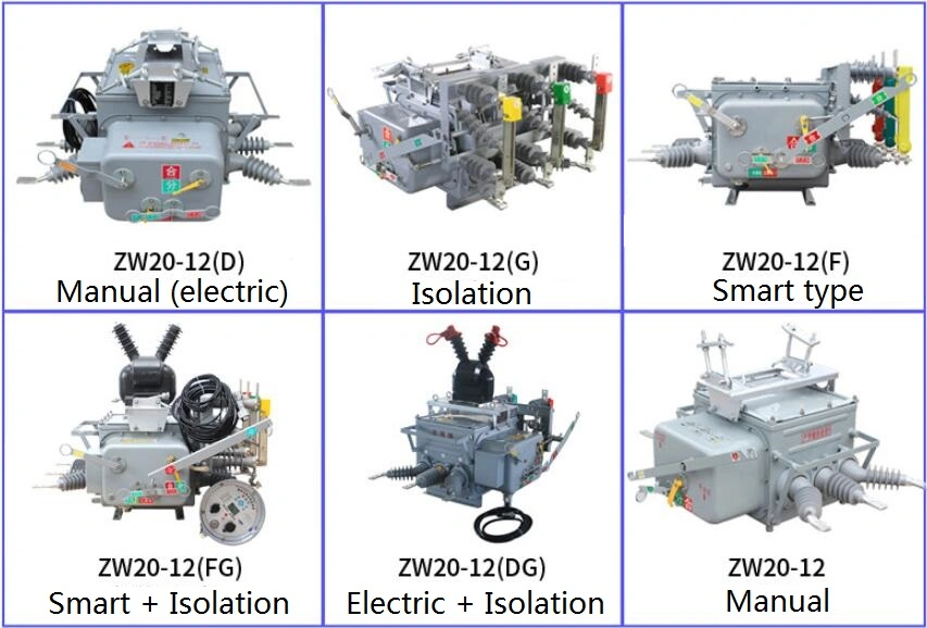 Zw20-12f 630A 1000A 12kv Line Overload Protection Dedicated Outdoor High Voltage Vacuum Circuit Breaker