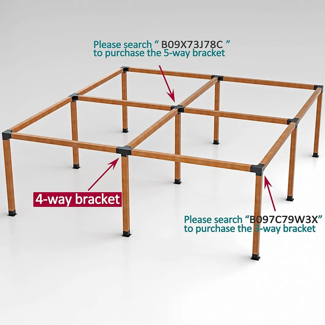 Outside Corner Anchor Gazebo Kits Angle Reinforcing Pergola Brackets Steel Way Connector Formwork Bracket