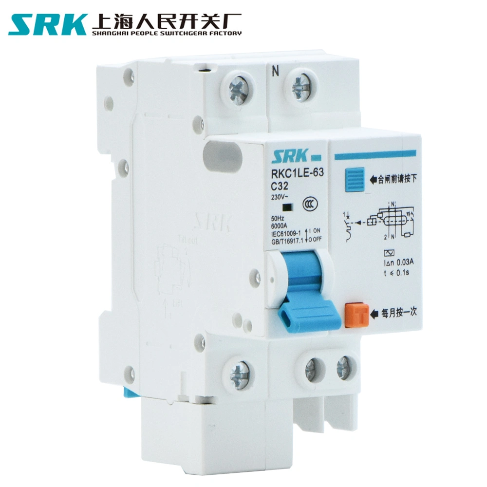Factory Price 1p+N 2p 3p 3p+N 4p 16A 20A 25A 32A 40A 63A 30mA RCD Residual Current Device